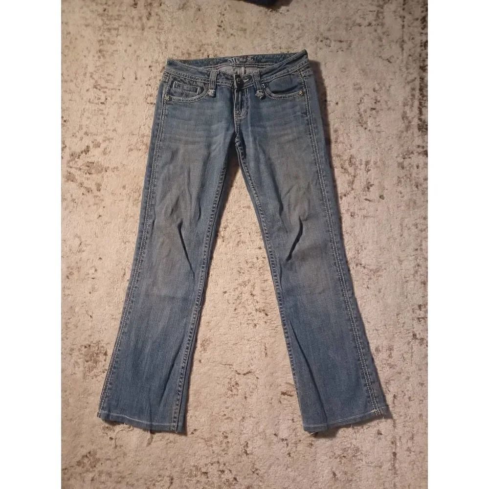 Miss Me Slim Light Wash Bootcut Denim Jeans 26 JP4368